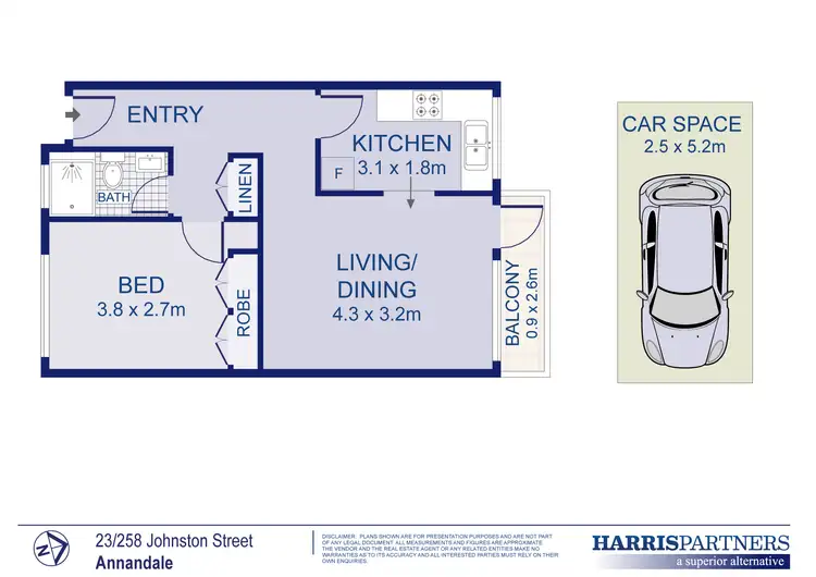 Floorplan of Homely unit listing, 23/258 Johnston Street, Annandale NSW 2038