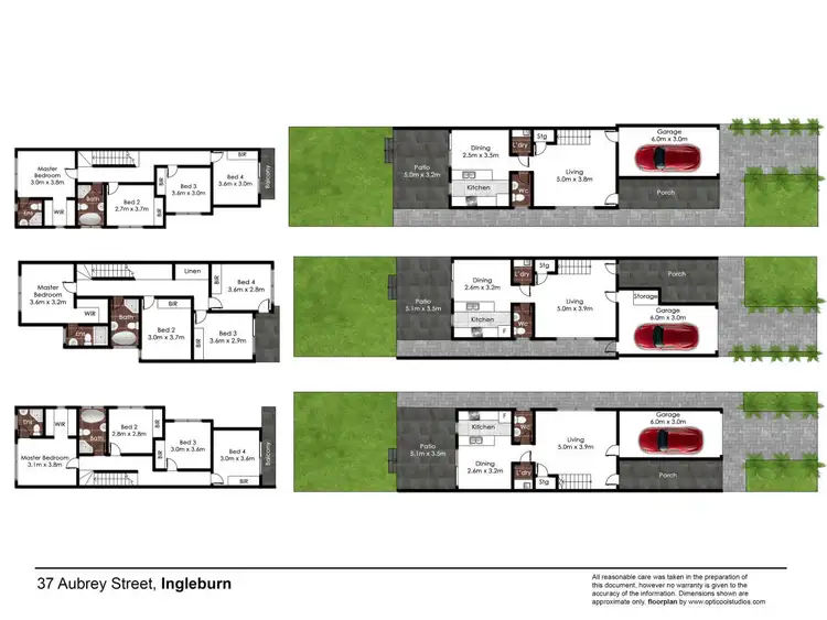 Floorplan of Homely semi-detached listing, 37 Aubrey Street, Ingleburn NSW 2565