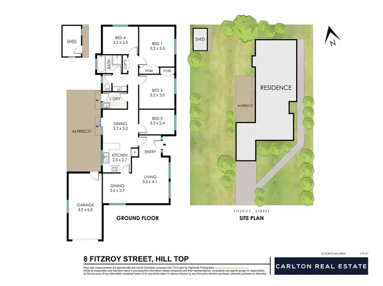 Floorplan of Homely house listing, 8 Fitzroy Street, Hill Top NSW 2575