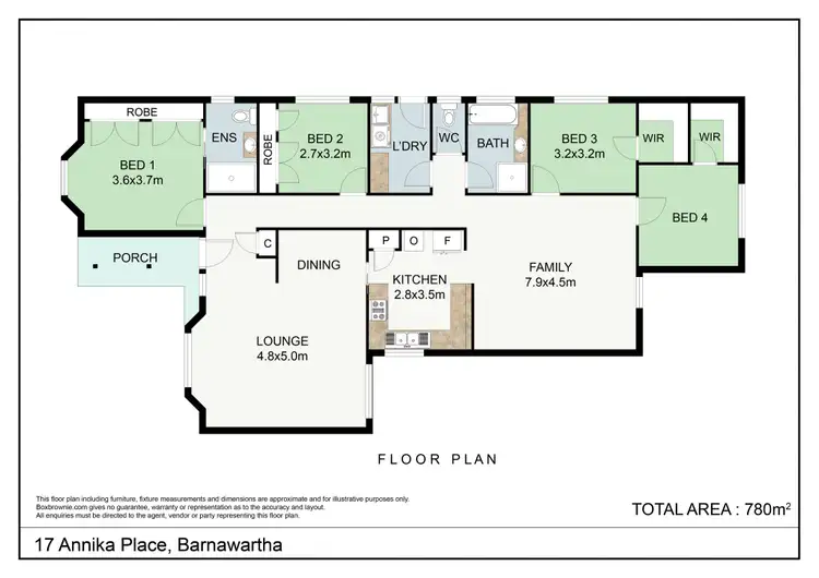 Floorplan of Homely house listing, 17 Annika Place, Barnawartha VIC 3688