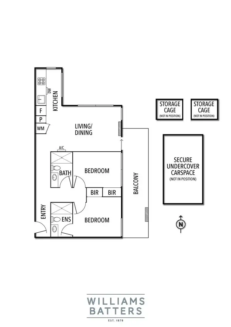 Floorplan of Homely apartment listing, 1409/50 Claremont Street, South Yarra VIC 3141