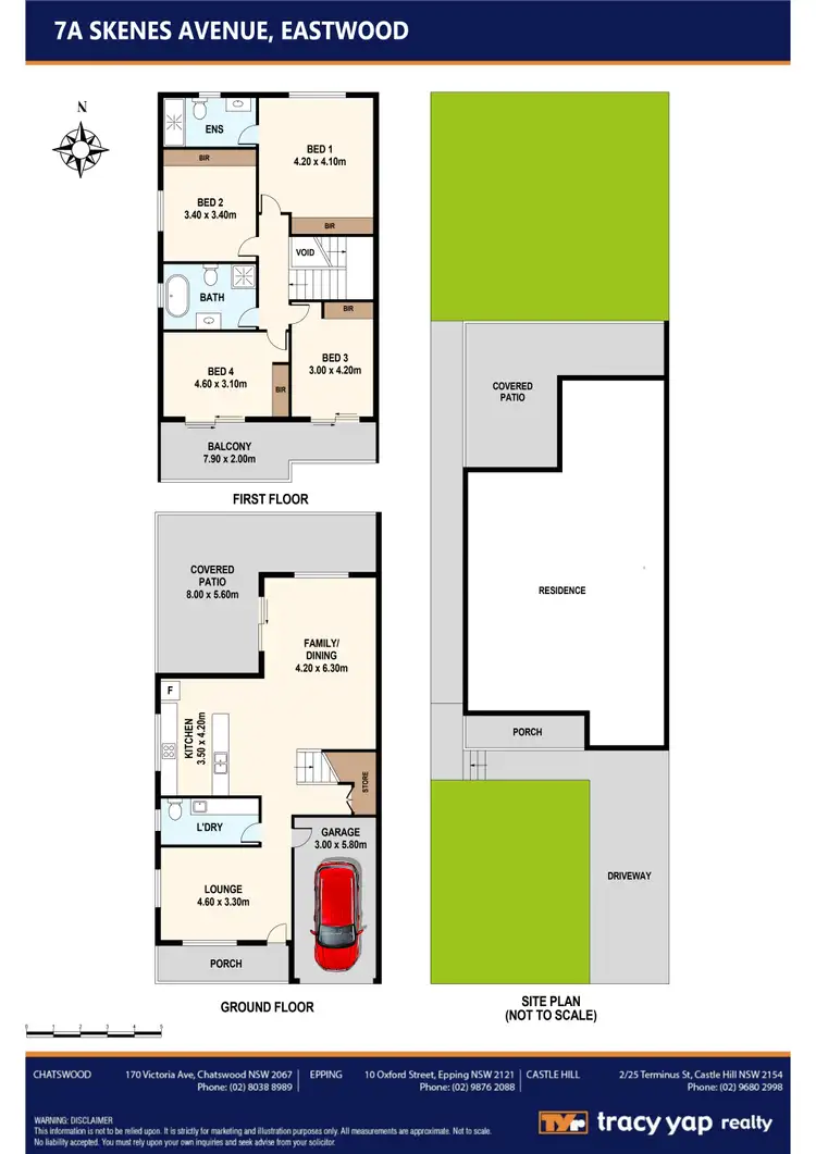 Floorplan of Homely semi-detached listing, 7A Skenes Avenue, Eastwood NSW 2122