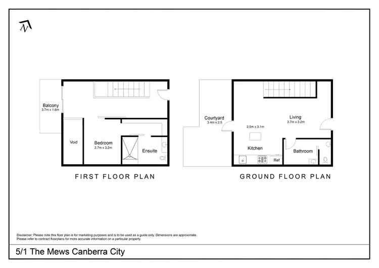 Floorplan of Homely apartment listing, 5/1 The Mews, City ACT 2601