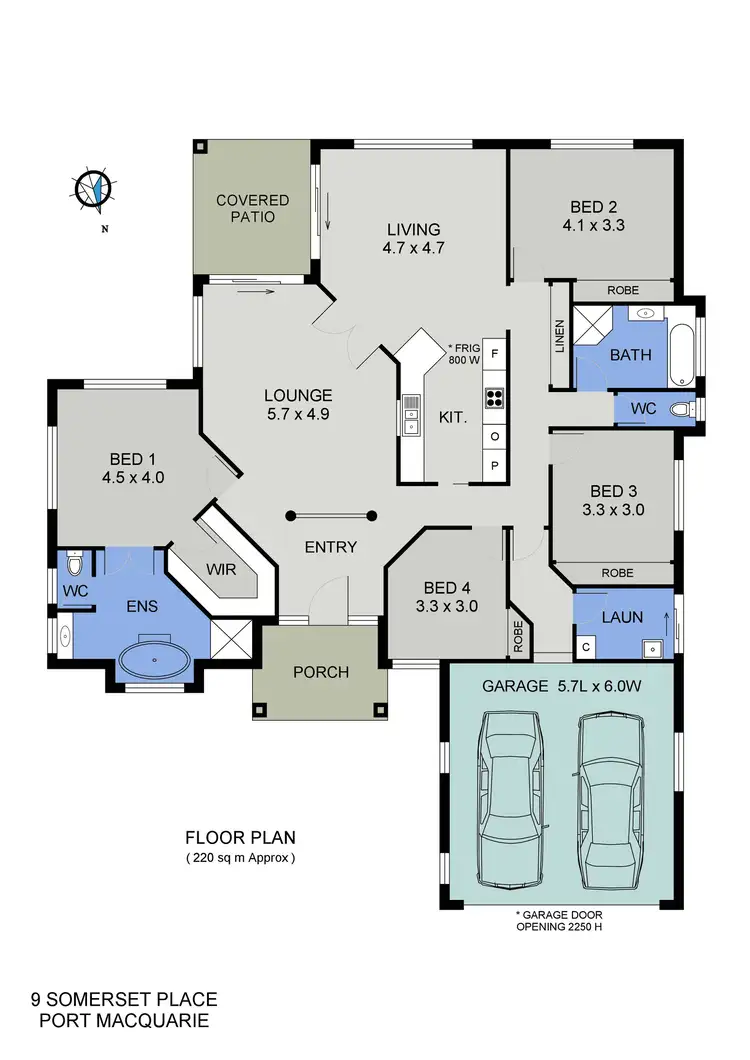 Floorplan of Homely house listing, 9 Somerset Place, Port Macquarie NSW 2444