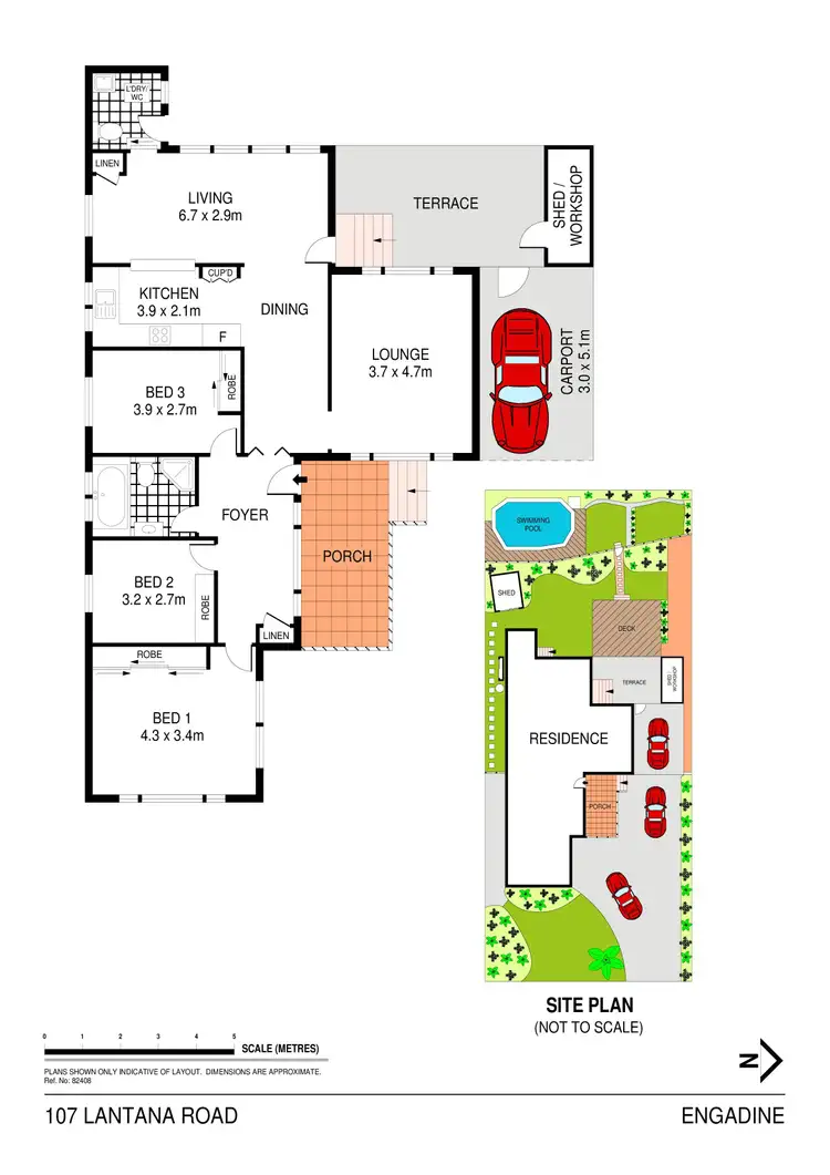 Floorplan of Homely house listing, 107 Lantana Road, Engadine NSW 2233