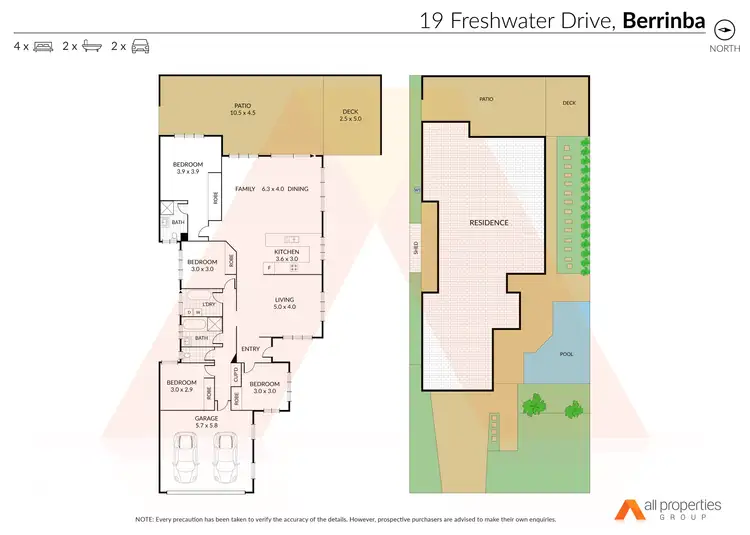 Floorplan of Homely house listing, 19 Freshwater Drive, Berrinba QLD 4117
