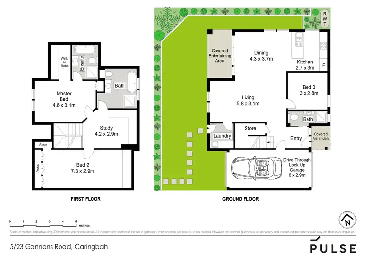 Floorplan of Homely townhouse listing, 5/23 Gannons Road, Caringbah NSW 2229