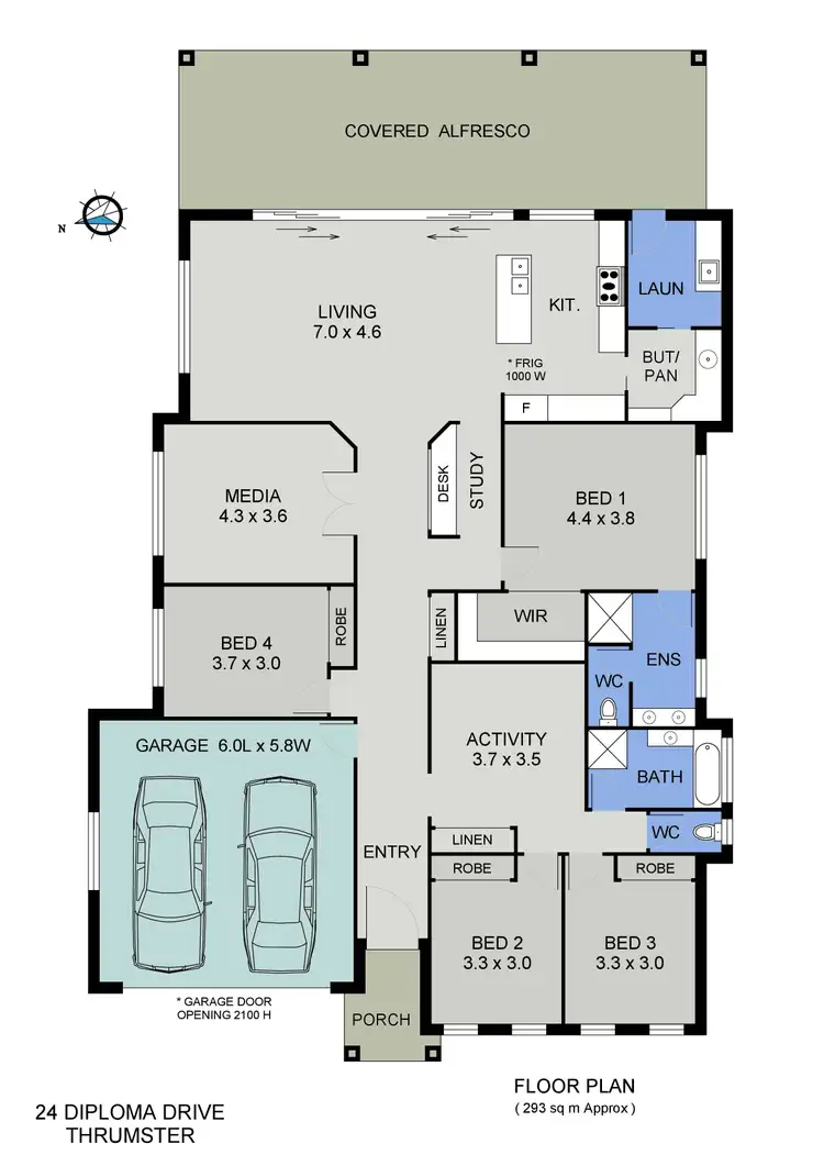 Floorplan of Homely house listing, 24 Diploma Drive, Port Macquarie NSW 2444