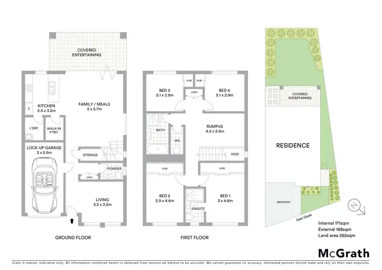 Floorplan of Homely semi-detached listing, 23 Gabi Glade, Kellyville Ridge NSW 2155