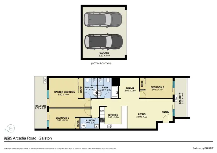 Floorplan of Homely apartment listing, 9/5 Arcadia Road, Galston NSW 2159