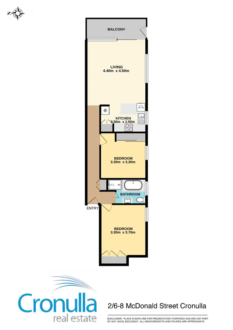 Floorplan of Homely apartment listing, 2/6-8 McDonald Street, Cronulla NSW 2230