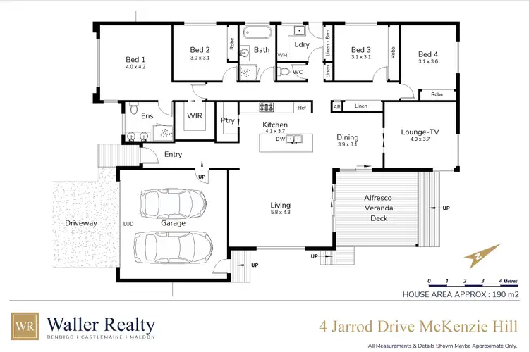Floorplan of Homely house listing, 4 Jarrod Drive, Mckenzie Hill VIC 3451