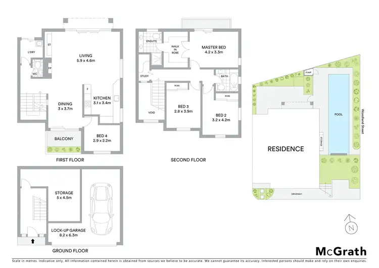 Floorplan of Homely townhouse listing, 1/135 Woodland Street, Balgowlah NSW 2093