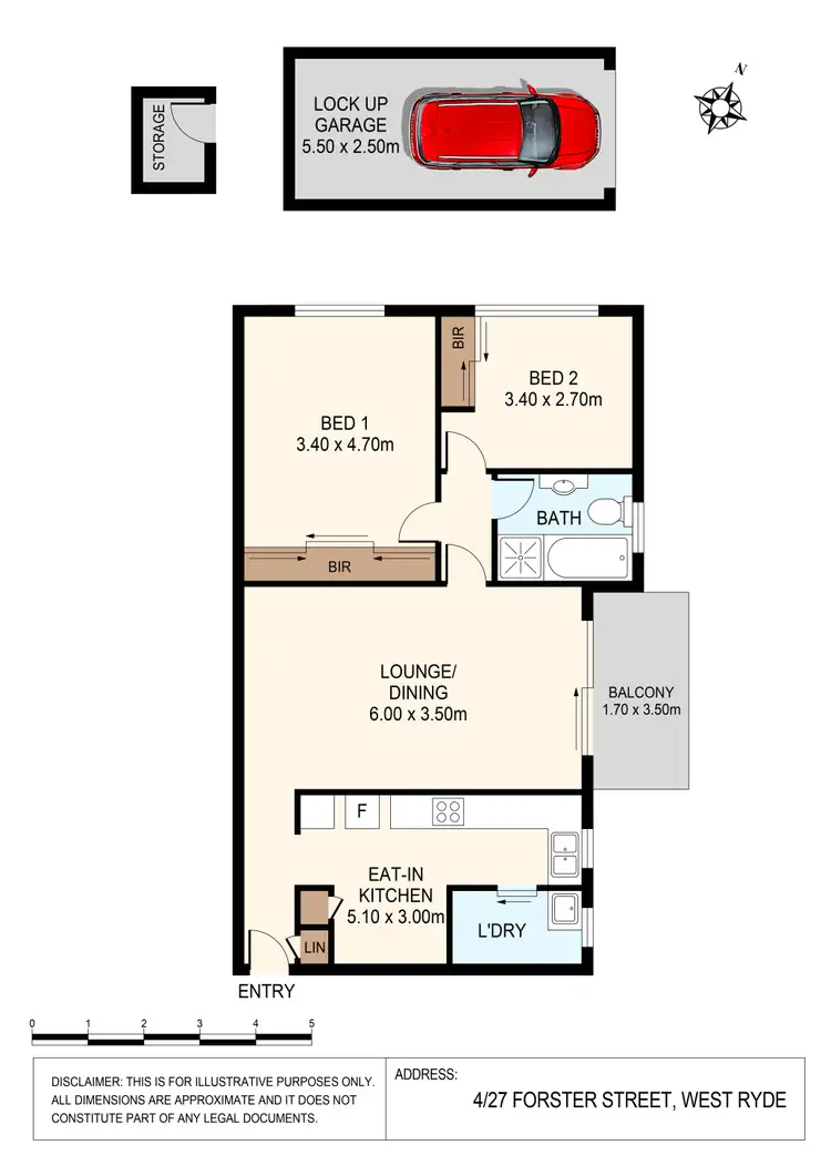 Floorplan of Homely apartment listing, 4/27 Forster Street, West Ryde NSW 2114