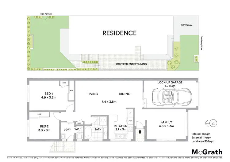 Floorplan of Homely villa listing, 66A Derribong Drive, Cordeaux Heights NSW 2526