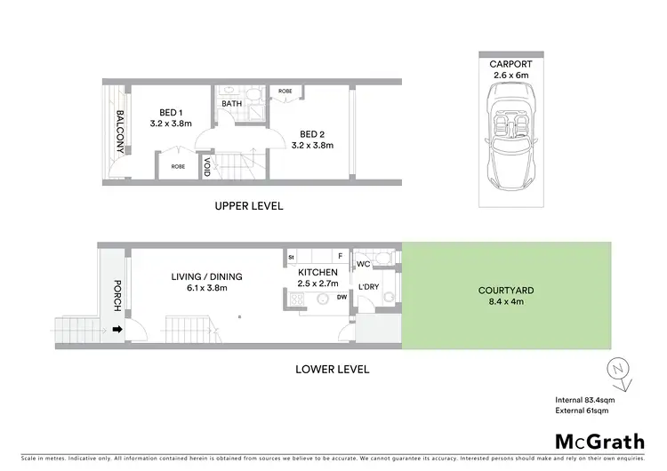 Floorplan of Homely unit listing, 6/1 Ingold Avenue, Mollymook NSW 2539