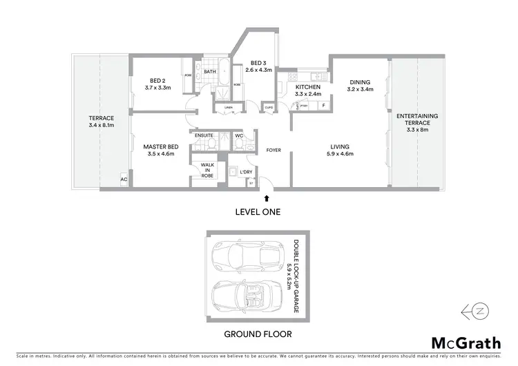 Floorplan of Homely apartment listing, 2F/10 Hilltop Crescent, Fairlight NSW 2094
