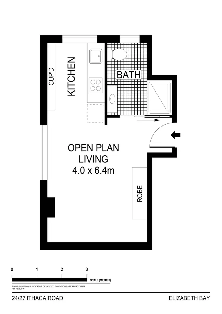 Floorplan of Homely apartment listing, 24/27 Ithaca Road, Elizabeth Bay NSW 2011