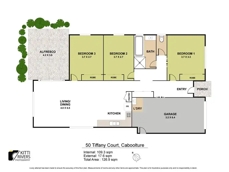 Floorplan of Homely house listing, 50 Tiffany Court, Caboolture QLD 4510