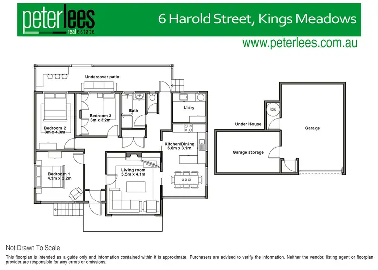 Floorplan of Homely house listing, 6 Harold Street, Kings Meadows TAS 7249