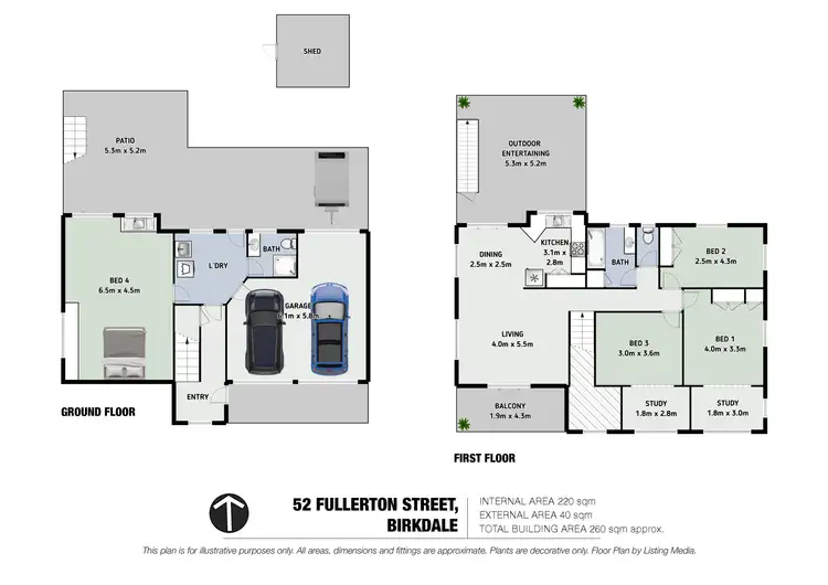 Floorplan of Homely house listing, 52 Fullerton Street, Birkdale QLD 4159