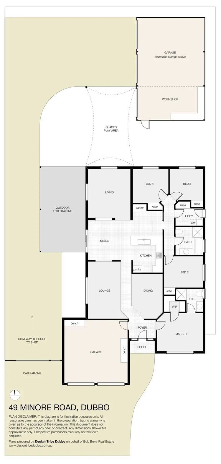 Floorplan of Homely house listing, 49 Minore Road, Dubbo NSW 2830