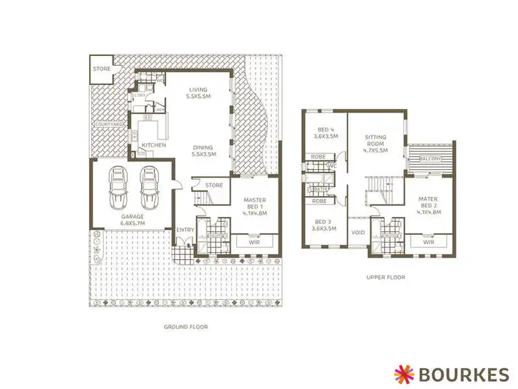 Floorplan of Homely townhouse listing, 4/53 South Terrace, Como WA 6152