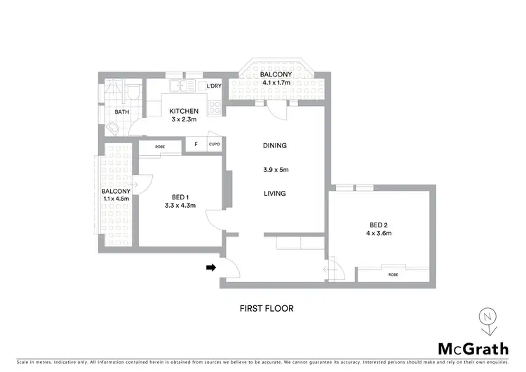 Floorplan of Homely apartment listing, 6/6 Ada Street, Randwick NSW 2031