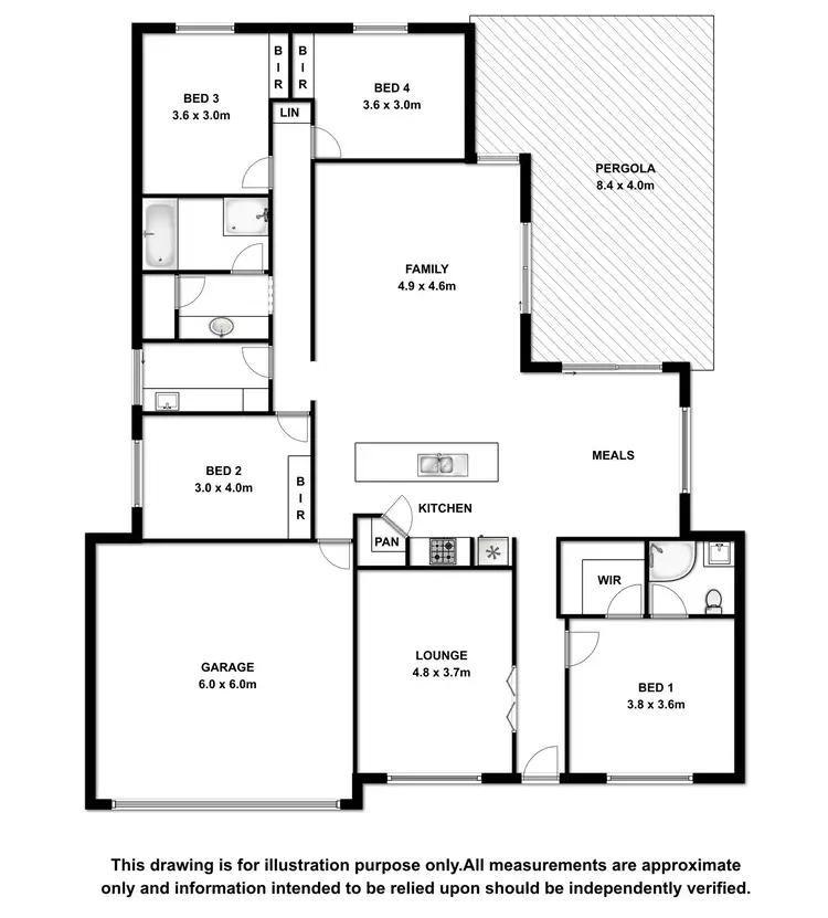 Floorplan of Homely house listing, 4 Altinio Drive, Mount Gambier SA 5290
