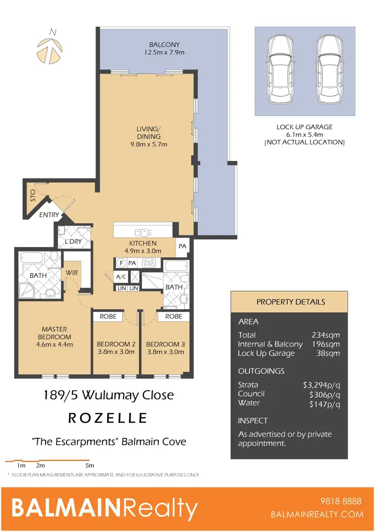 Floorplan of Homely apartment listing, 189/5 Wulumay Close, Rozelle NSW 2039
