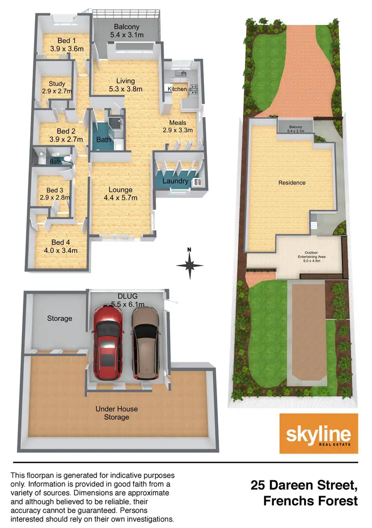Floorplan of Homely house listing, 25 Dareen Street, Beacon Hill NSW 2100