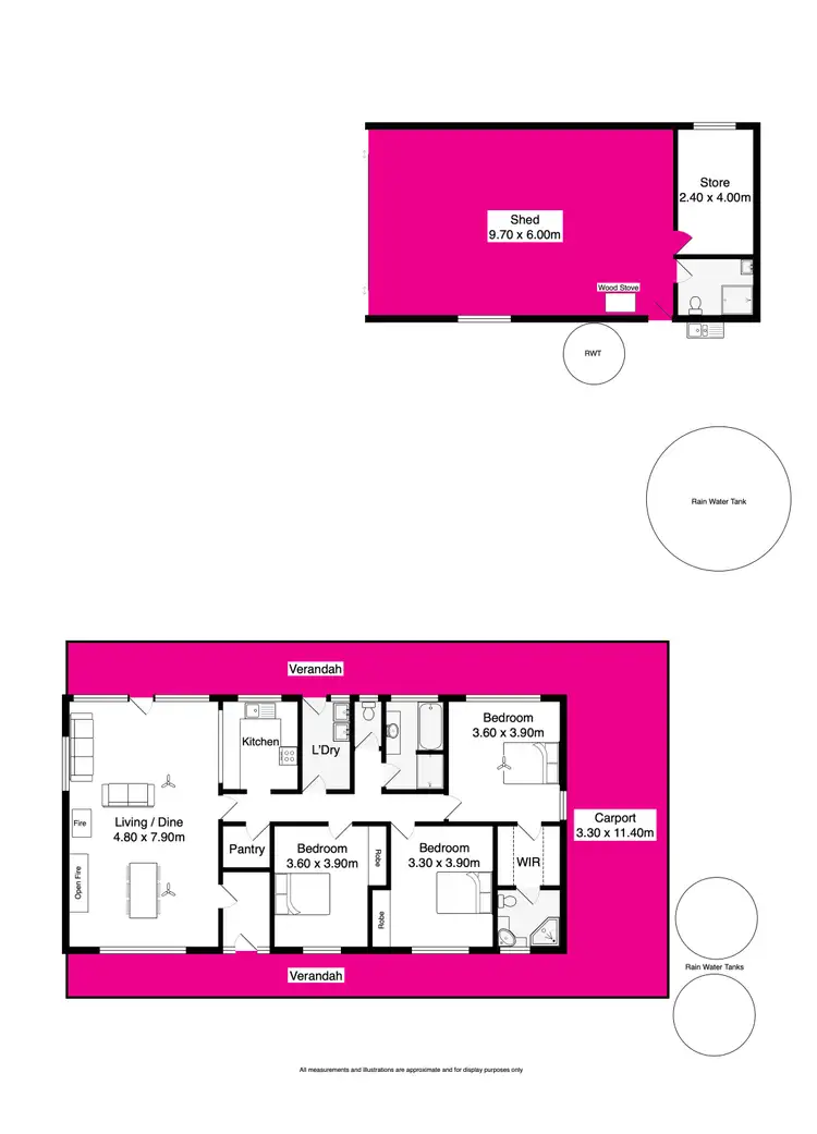 Floorplan of Homely house listing, 6 Darkana Way, Cape Jervis SA 5204