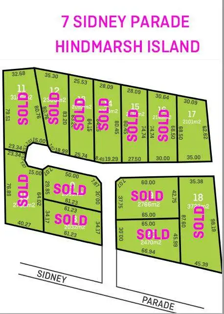 Floorplan of Homely land listing, LOT 8, 9, 10,, 7 Sidney Parade, Hindmarsh Island SA 5214