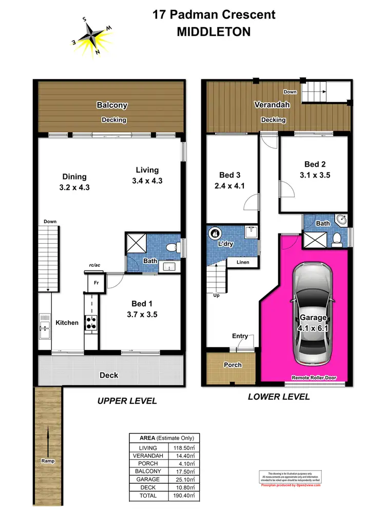 Floorplan of Homely house listing, 17 Padman Crescent, Middleton SA 5213