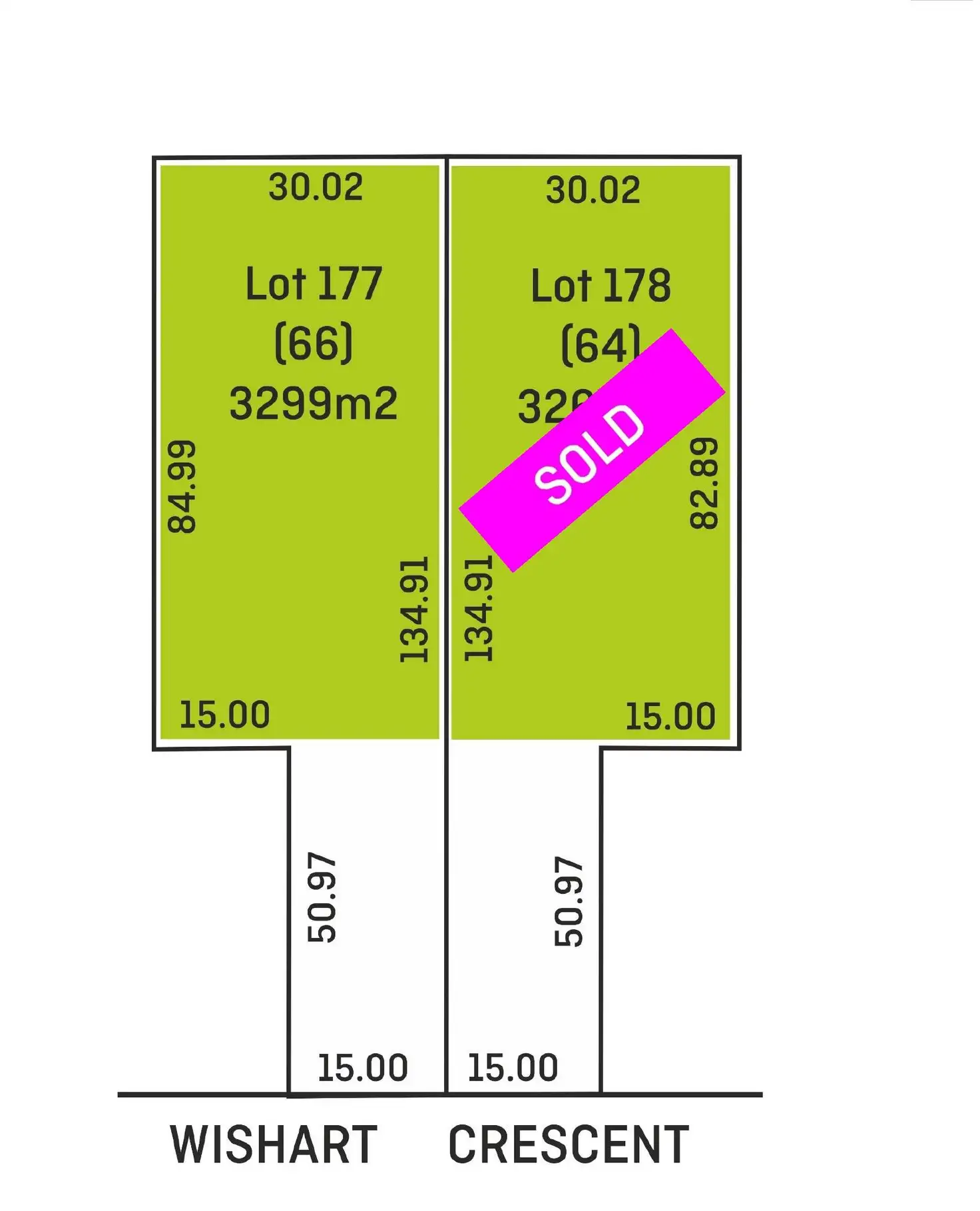 Floorplan of Homely land listing, 64 & 66 Wishart Crescent, Encounter Bay SA 5211
