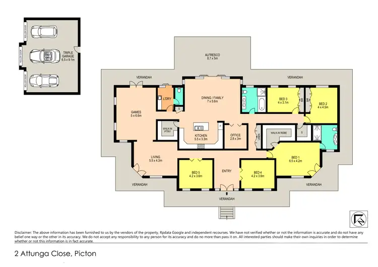 Floorplan of Homely house listing, 2 Attunga Close, Picton NSW 2571