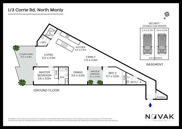 Floorplan of Homely apartment listing, 1/3 Corrie Road, North Manly NSW 2100