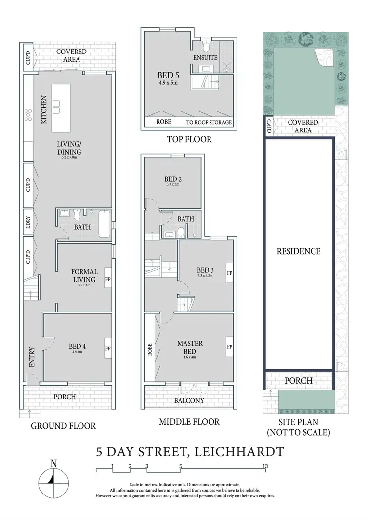Floorplan of Homely house listing, 5 Day Street, Leichhardt NSW 2040