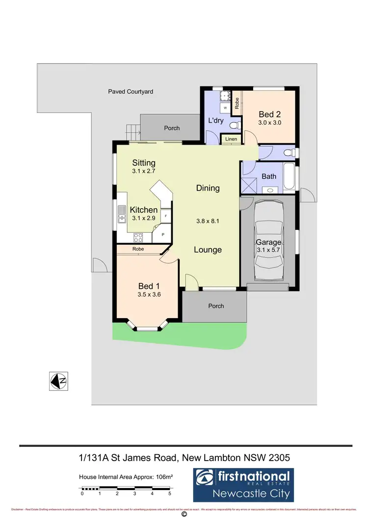 Floorplan of Homely villa listing, 1/131a St James Road, New Lambton NSW 2305