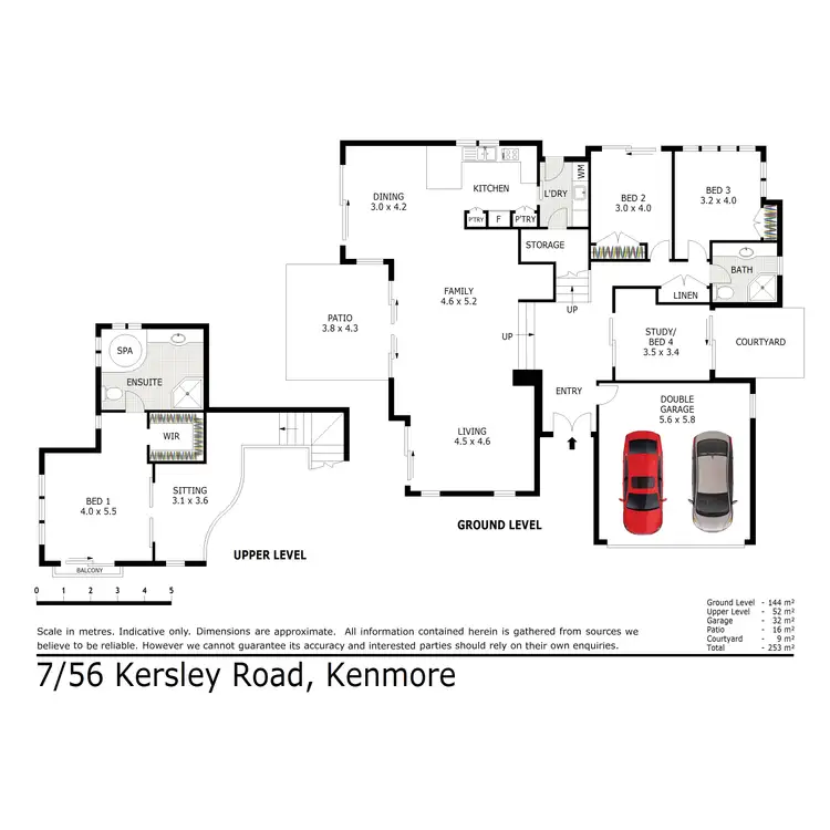 Floorplan of Homely house listing, 7/56 Kersley Road, Kenmore QLD 4069