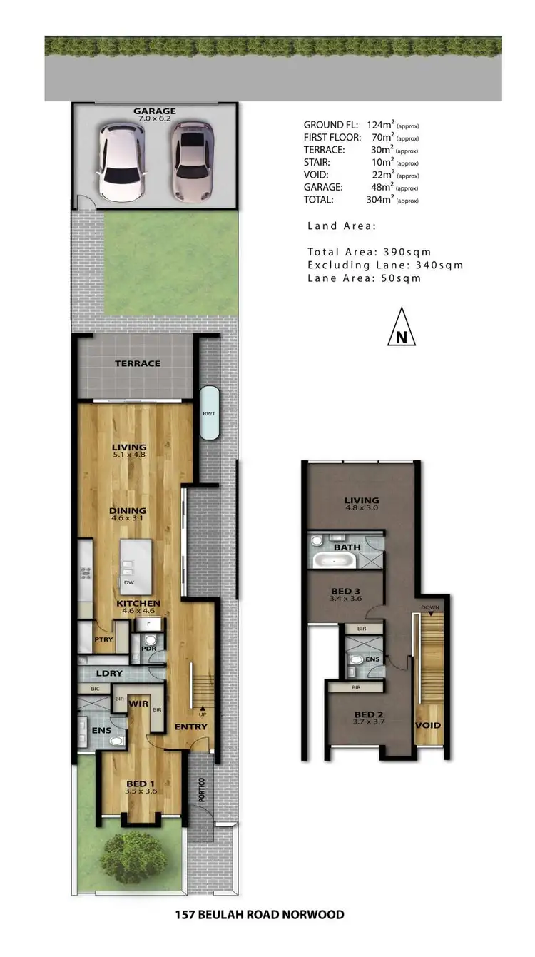 Floorplan of Homely townhouse listing, 145B Beulah Road, Norwood SA 5067