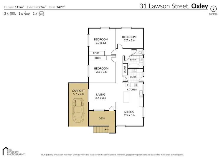 Floorplan of Homely house listing, 31 Lawson Street, Oxley QLD 4075