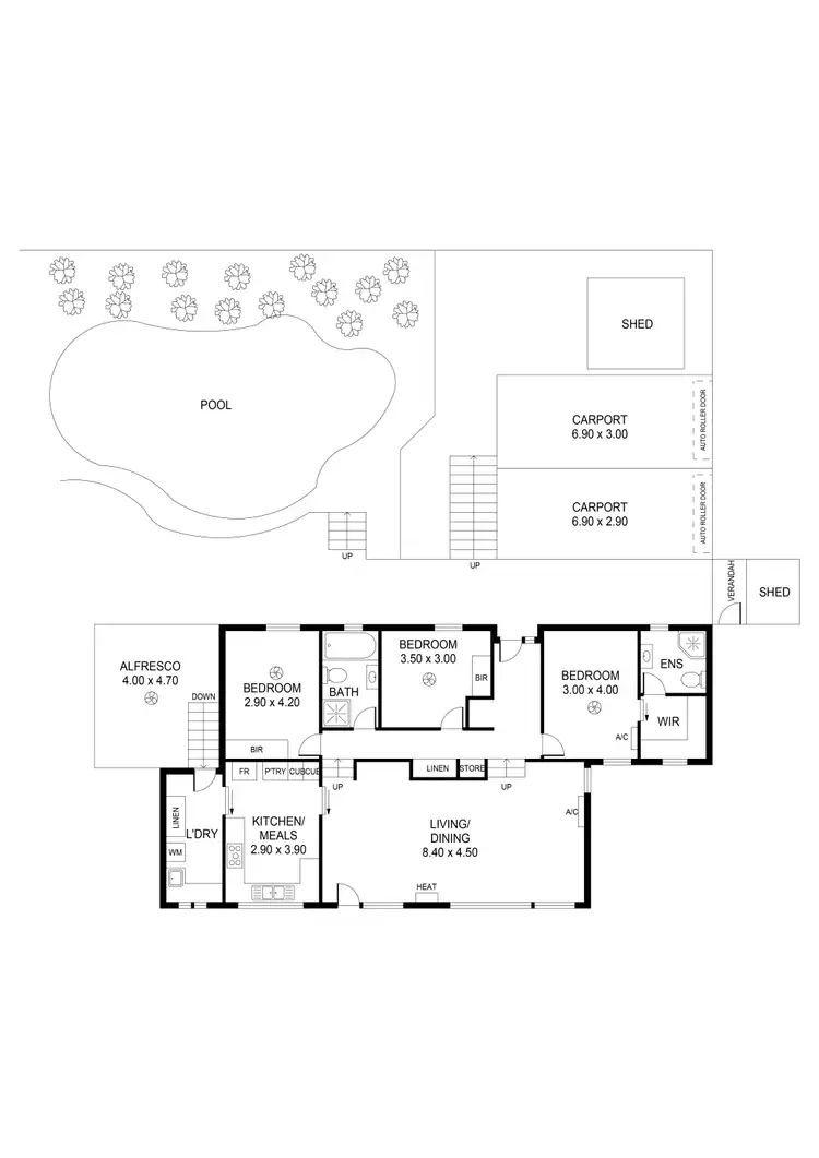Floorplan of Homely house listing, 2 Crown Road, Highbury SA 5089