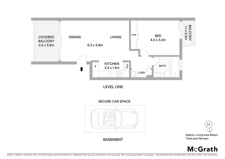 Floorplan of Homely apartment listing, 62/3 Queen Street, Rosebery NSW 2018