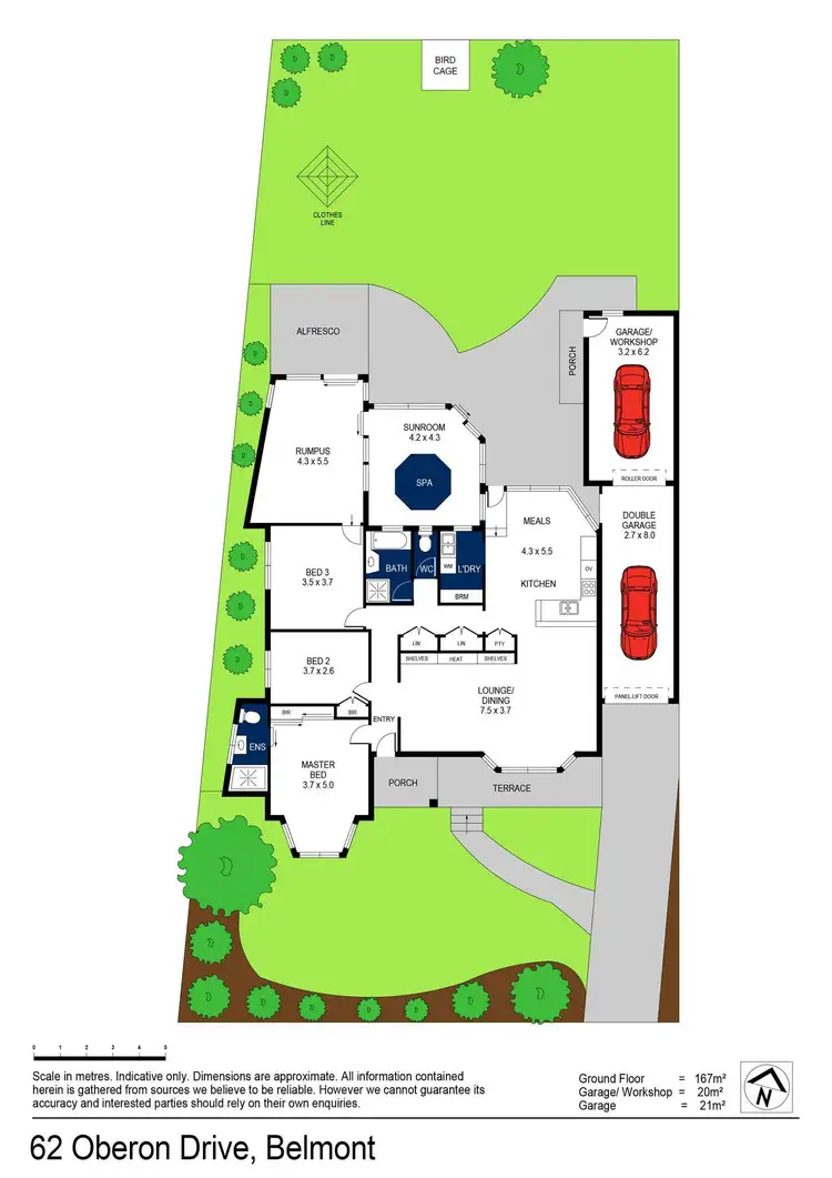 Floorplan of Homely house listing, 62 Oberon Drive, Belmont VIC 3216