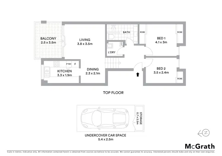 Floorplan of Homely apartment listing, 6/40 Gordon Street, Manly Vale NSW 2093