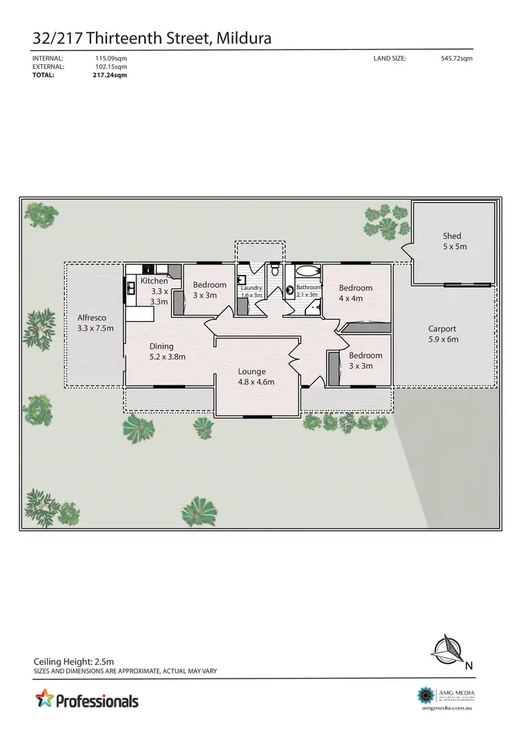 Floorplan of Homely townhouse listing, 32/217 Thirteenth Street, Mildura VIC 3500