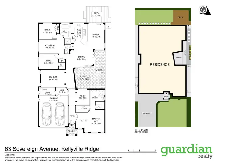 Floorplan of Homely house listing, 63 Sovereign Avenue, Kellyville Ridge NSW 2155