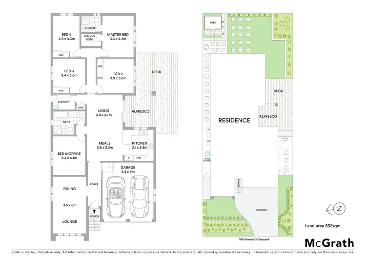 Floorplan of Homely house listing, 43 Whitewood Crescent, Kellyville Ridge NSW 2155