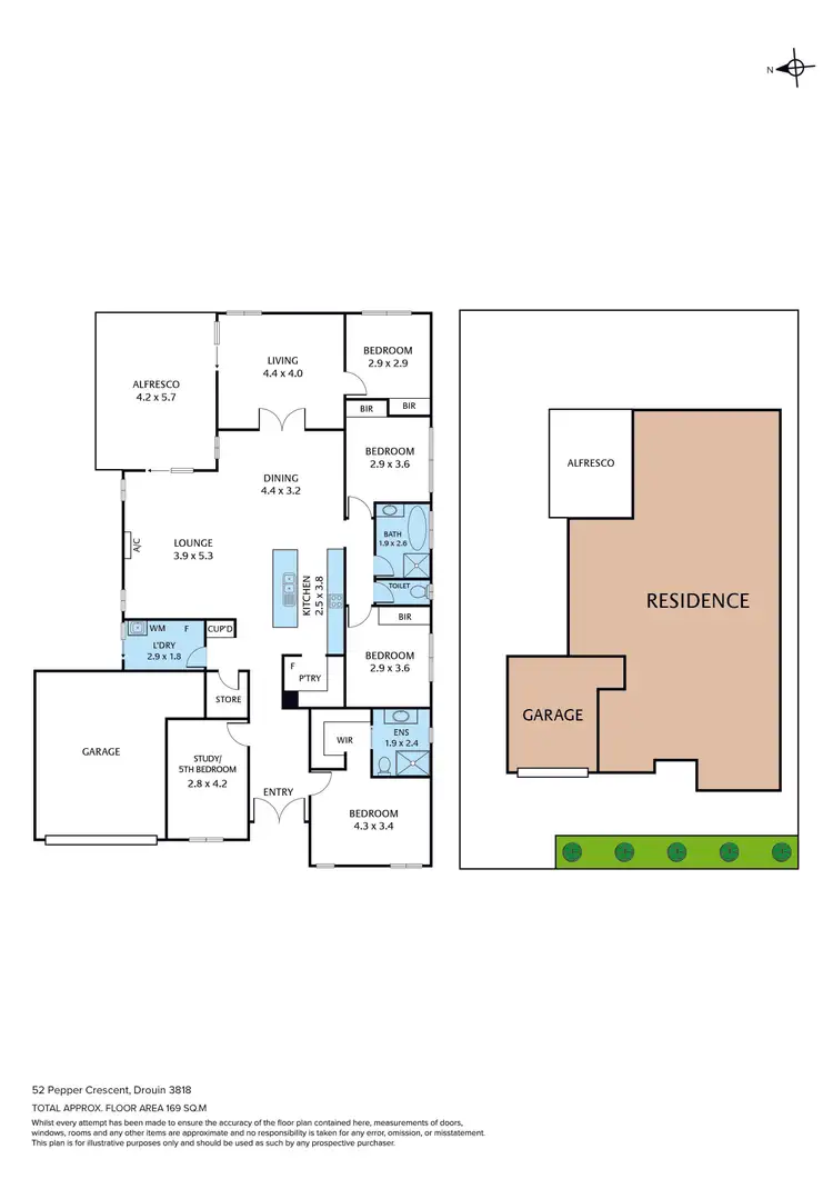 Floorplan of Homely house listing, 52 Pepper Crescent, Drouin VIC 3818